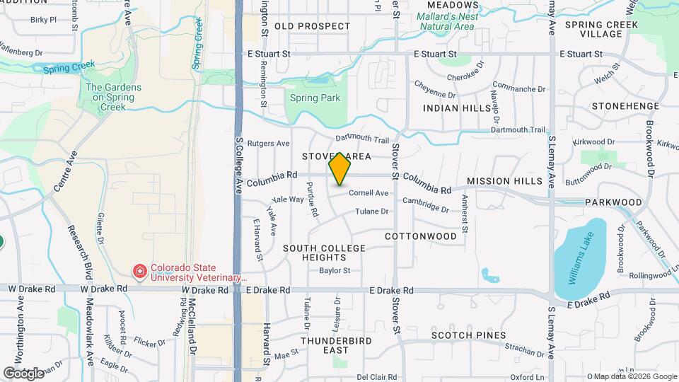 404 Cornell Ave Map and Location Details