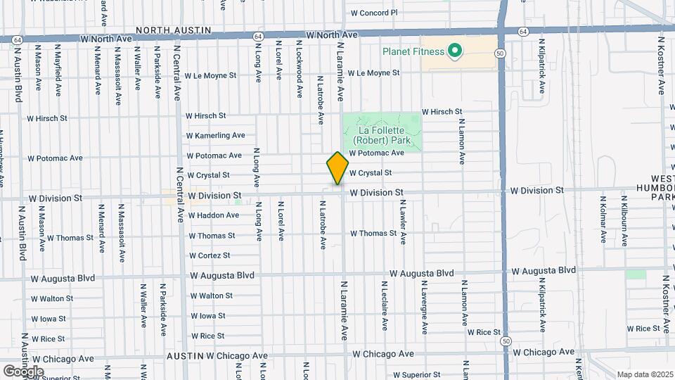 1206 N Laramie Ave Map and Location Details