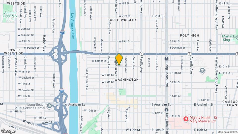 1634 Henderson Ave Map and Location Details