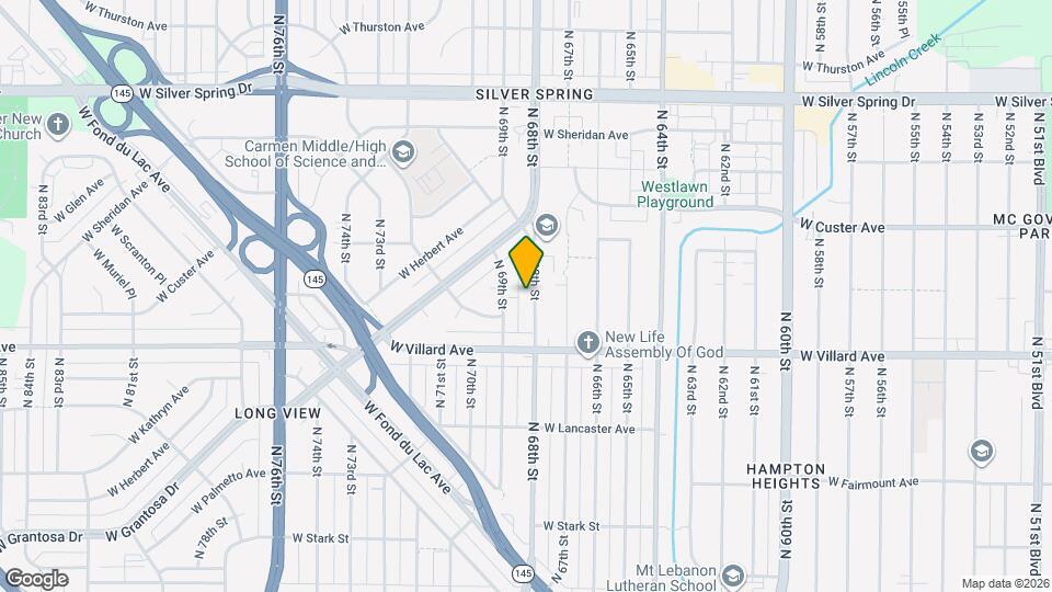 5269 N 68th St Map and Location Details
