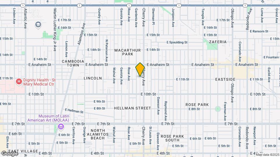 1102 Gardenia Ave Map and Location Details