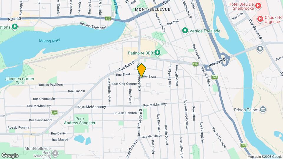 920 Belvédère Rue S Map and Location Details