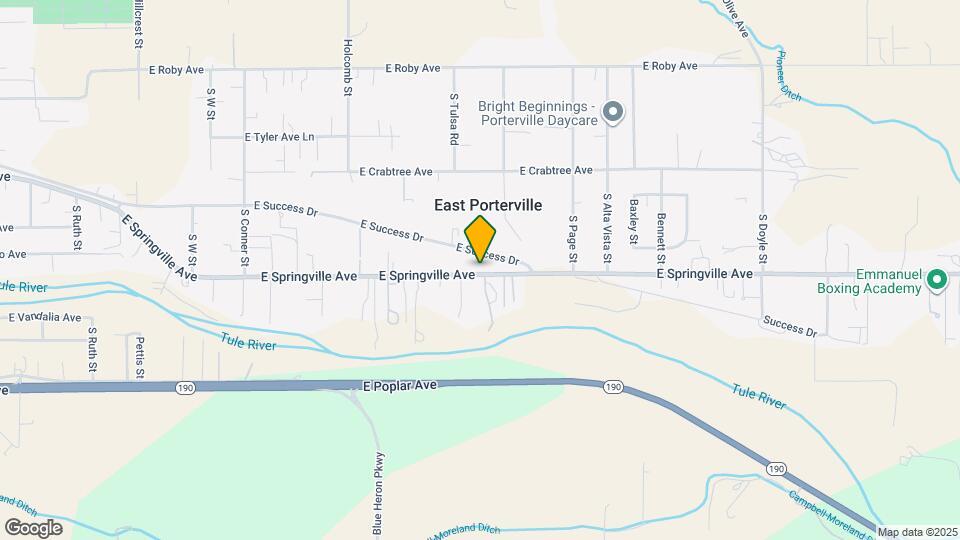 1848 E Springville Ave Map and Location Details