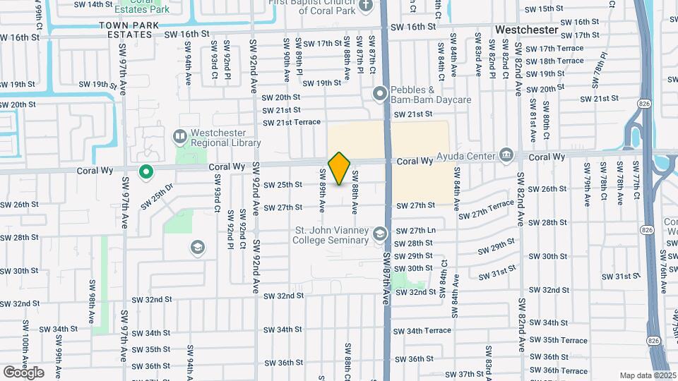 8846 SW 25th St Map and Location Details