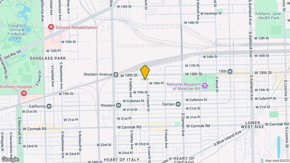 1820 S Leavitt St Mapa y Detalles de la Ubicación