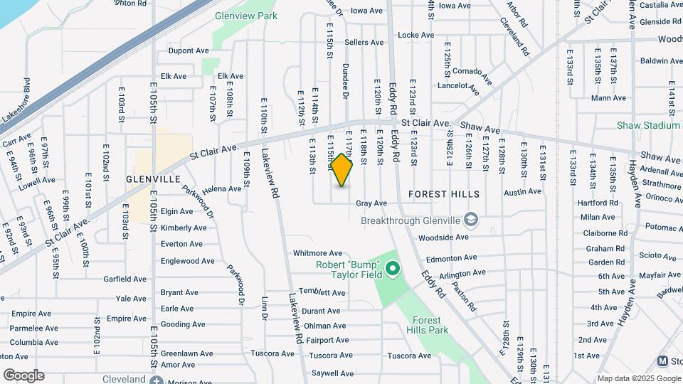 700 E 117th St Map and Location Details