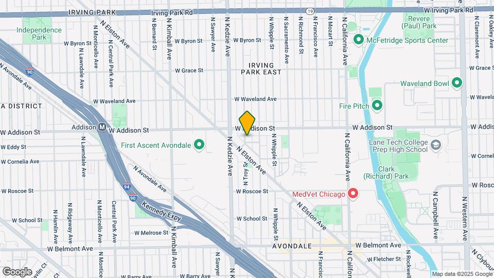 3124-3126 W Eddy St Map and Location Details