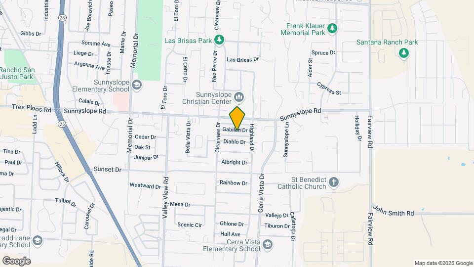 1511 Gabilan Dr Map and Location Details
