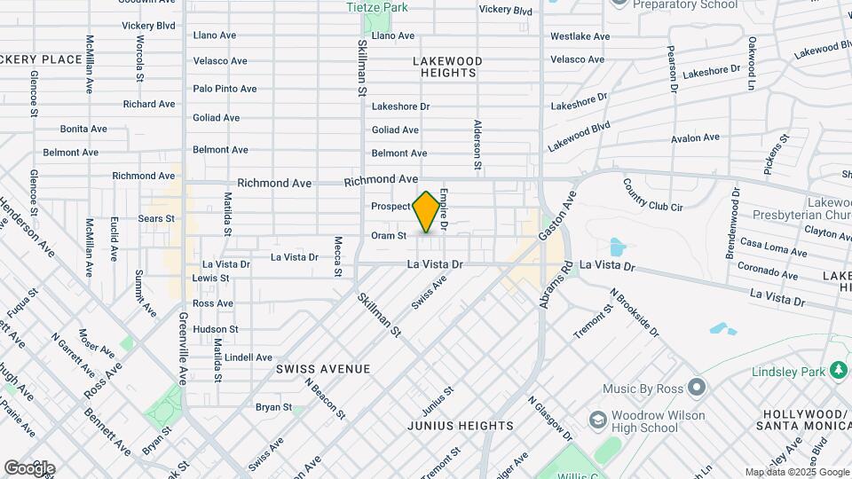 6210 Oram St Map and Location Details