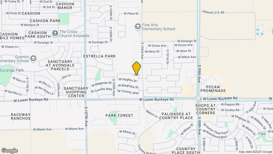 10319 W Hammond Ln Map and Location Details