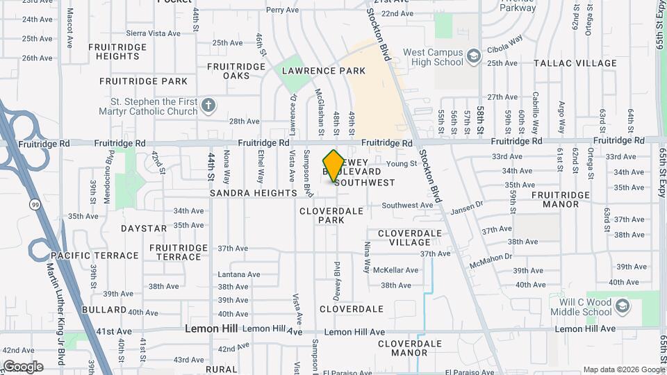 5720 Dewey Blvd Map and Location Details