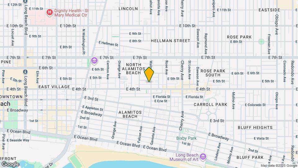 431 Walnut Ave Map and Location Details