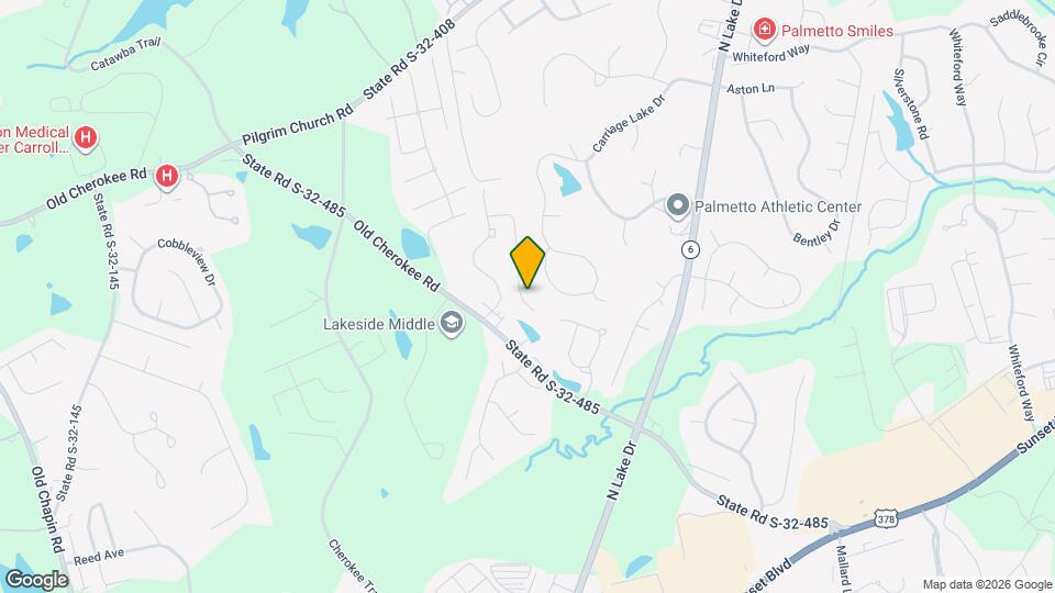 225 Cherokee Pond Ct Map and Location Details