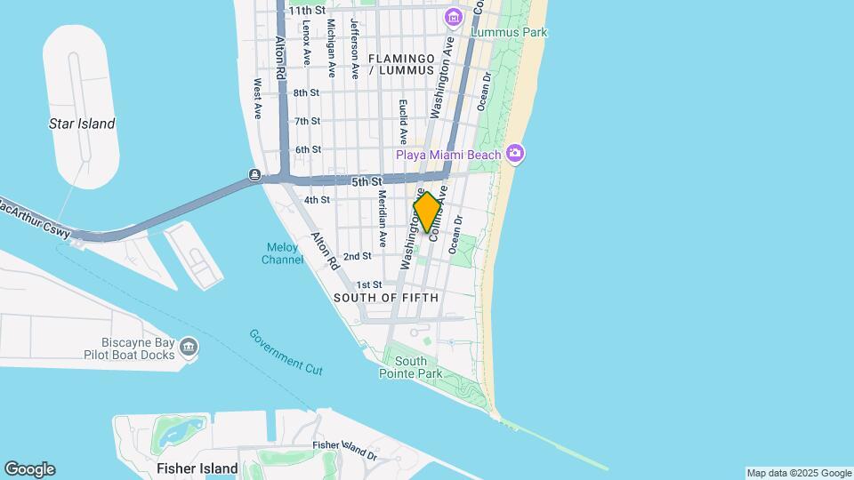240 Collins Ave, Unit # 4A Mapa y Detalles de la Ubicación