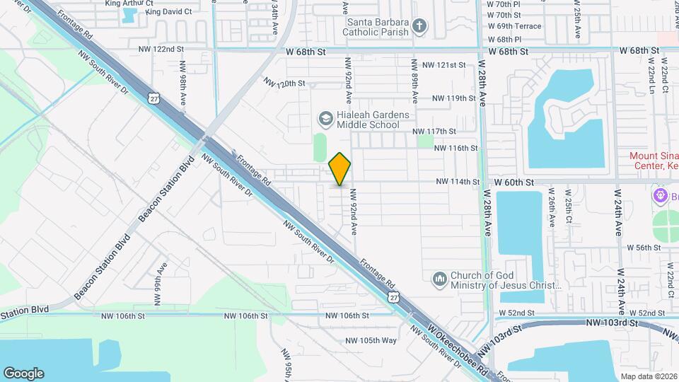 11051 W Okeechobee Rd, Unit 10-1 Mapa y Detalles de la Ubicación