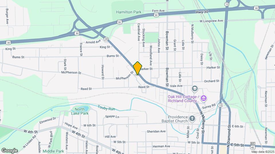 601 Springmill St Map and Location Details