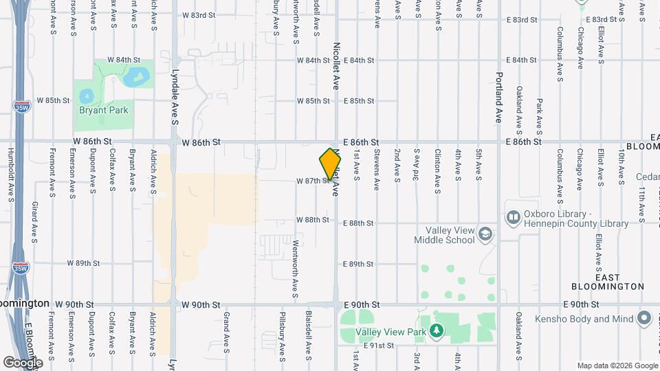 8700 Nicollet Ave Map and Location Details