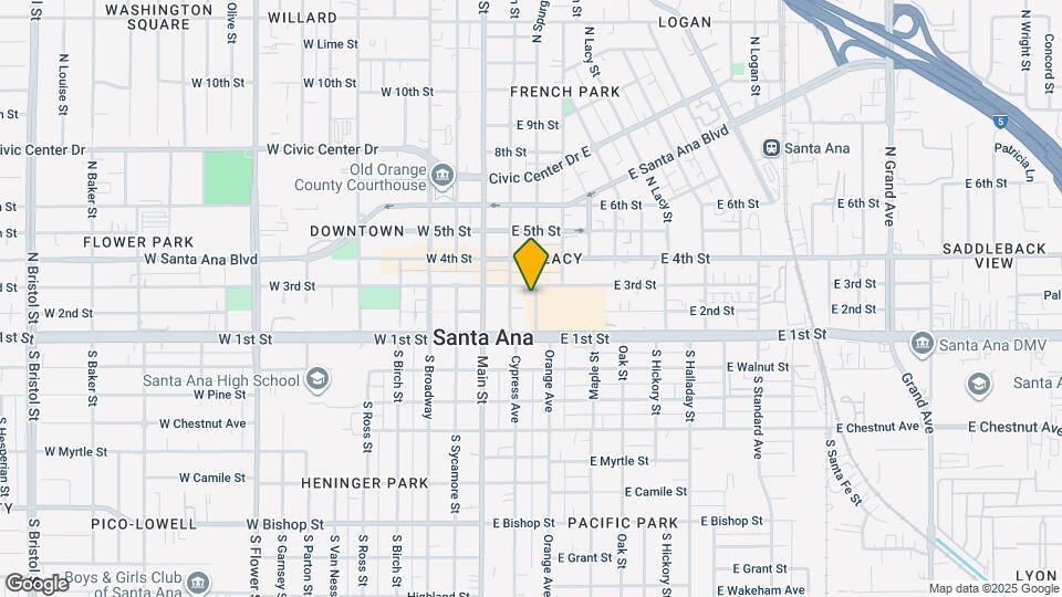210 N Spurgeon St Map and Location Details