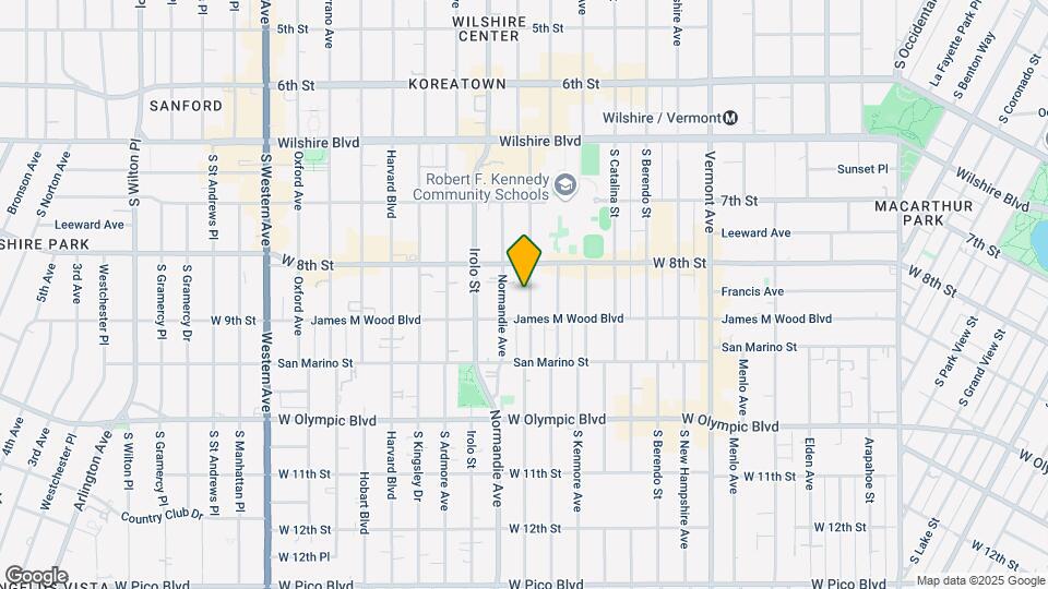 833 S Mariposa Ave Mapa y Detalles de la Ubicación