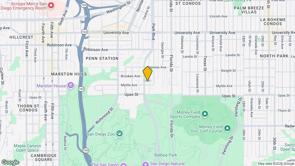 3513 Park Blvd Map and Location Details