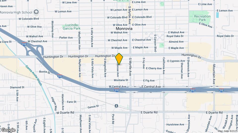 1208 S Primrose Ave Map and Location Details
