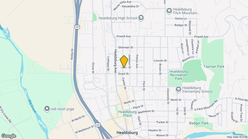 616 Center St Map and Location Details