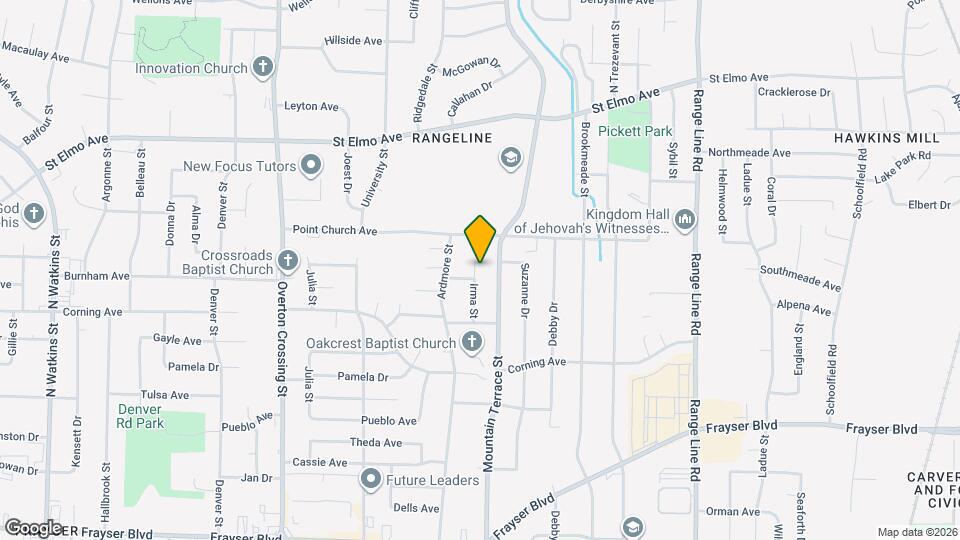 3704 Irma St Map and Location Details