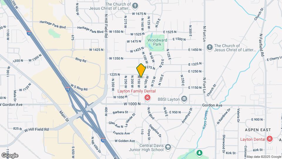 1170 N 150 W Map and Location Details