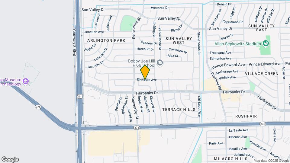 4800 Blossom Ave Map and Location Details