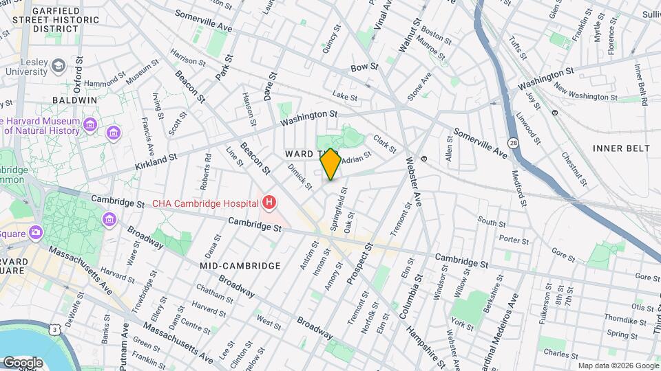 82 Concord Ave, Unit 2 Mapa y Detalles de la Ubicación