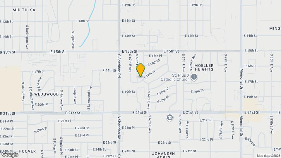 6819 E 17th St Map and Location Details