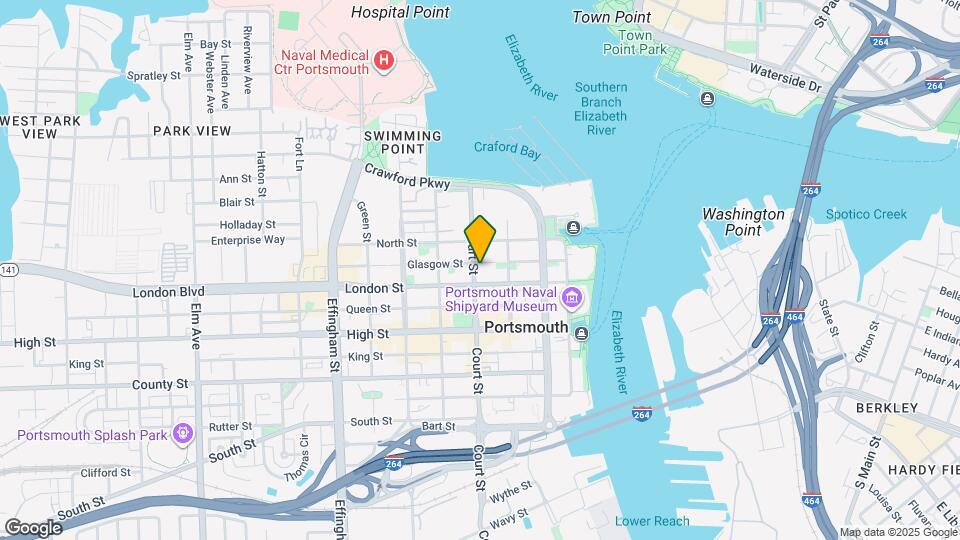 The Charm of Old Town Portsmouth Map and Location Details