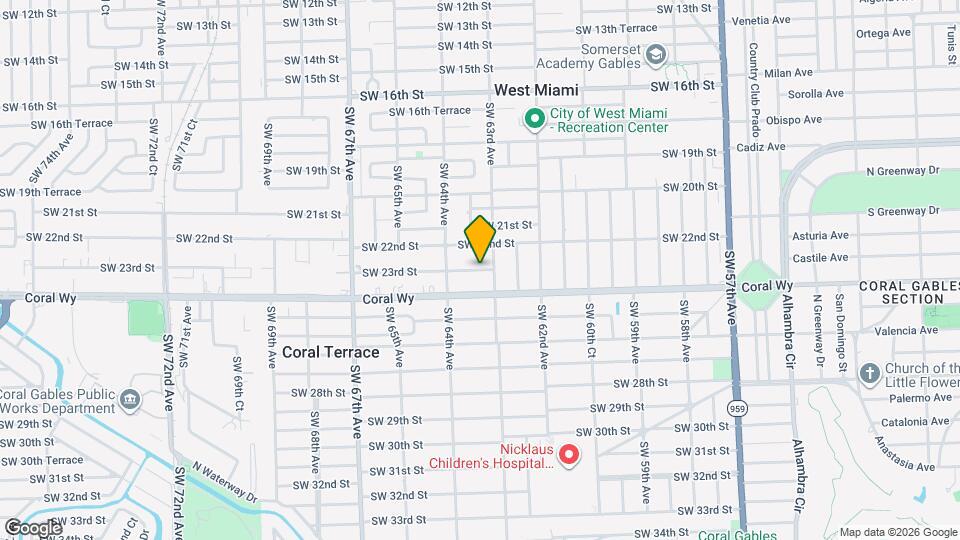 6331 SW 23rd St Mapa y Detalles de la Ubicación
