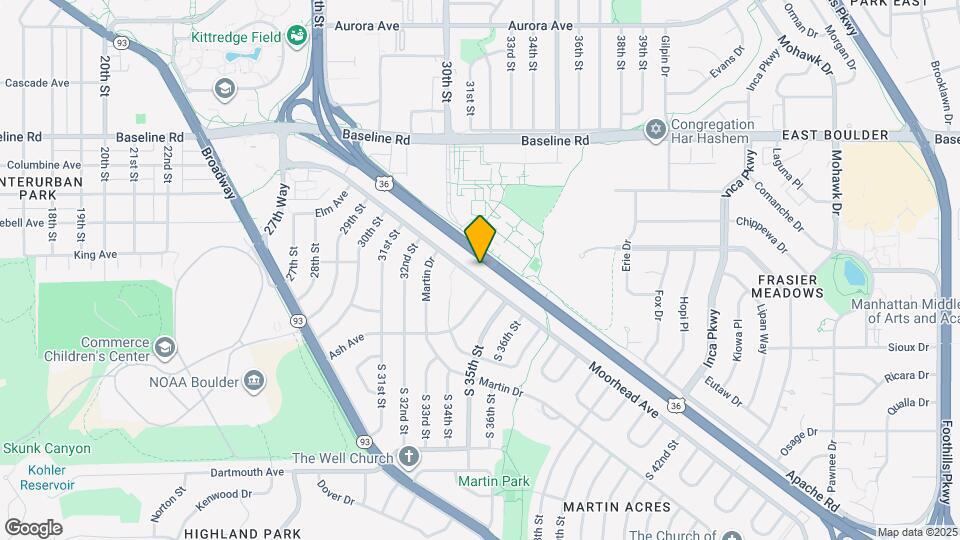 3395 Moorhead Ave Map and Location Details