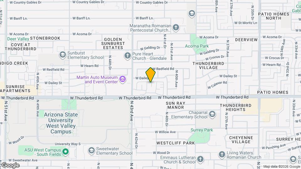 13828 N 41st Ct Map and Location Details