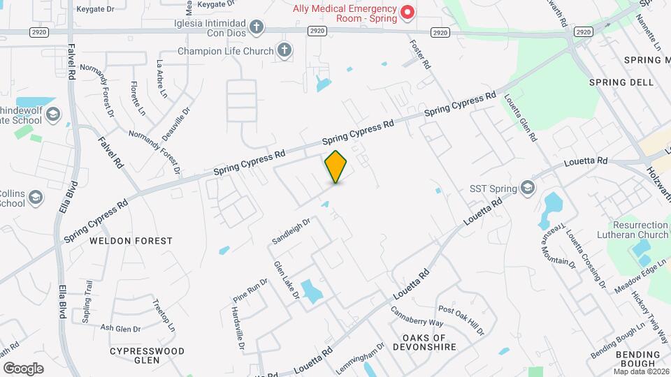 3107 Spring Ranch Ln Map and Location Details