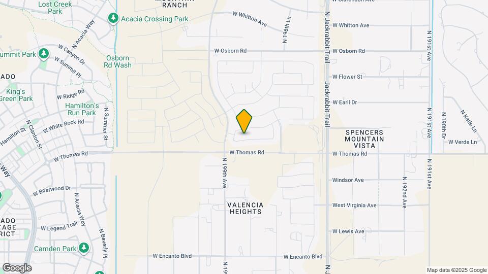 19816 W Verde Ln Map and Location Details