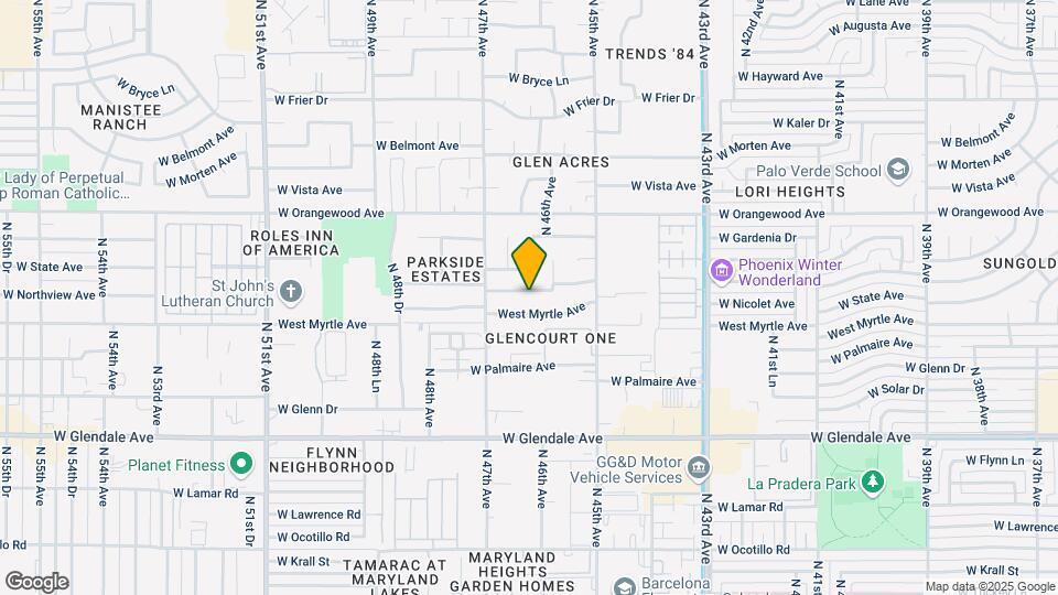 4619 W Northview Ave Map and Location Details
