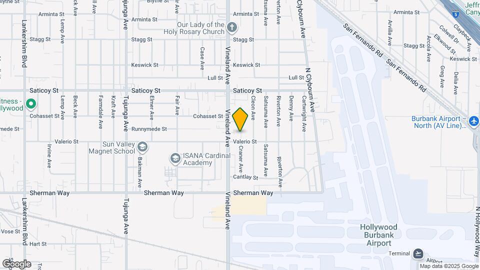 7448 Craner Ave, Unit Single apartment Map and Location Details