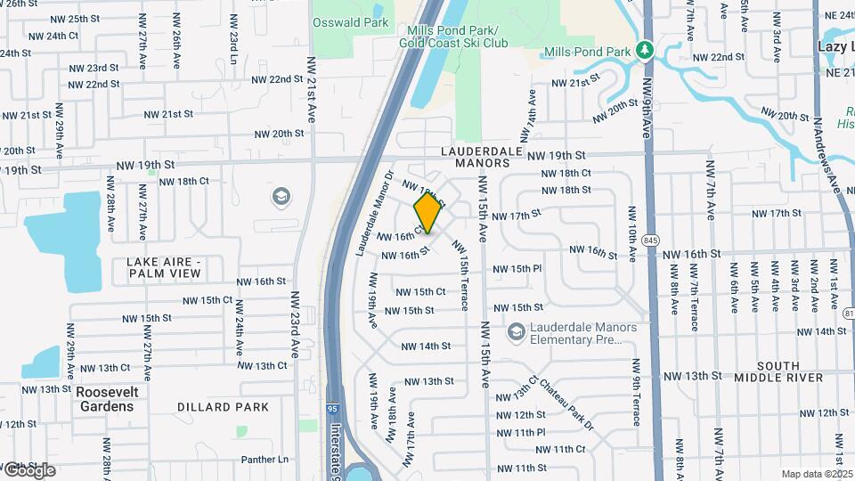 1609 NW 16th St Map and Location Details