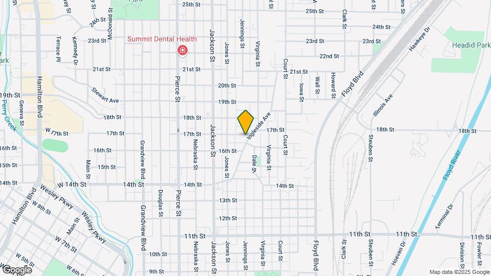 832 17th St Map and Location Details