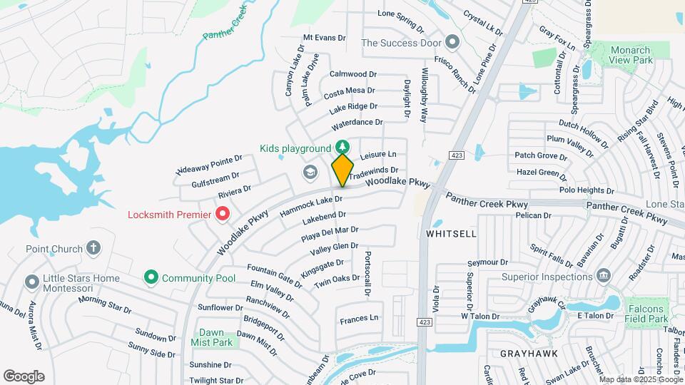 2609 Hammock Lake Dr Map and Location Details