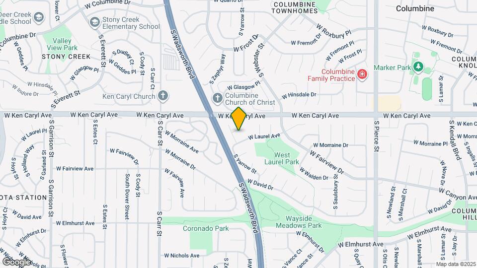 7748 W Ken Caryl Pl, Unit Bedroom 1 Map and Location Details