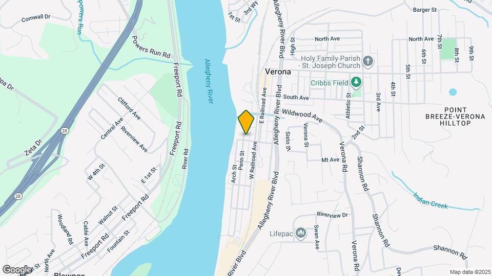 501 Penn St Map and Location Details