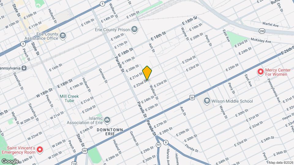 2206 Wallace St, Unit 1 Map and Location Details