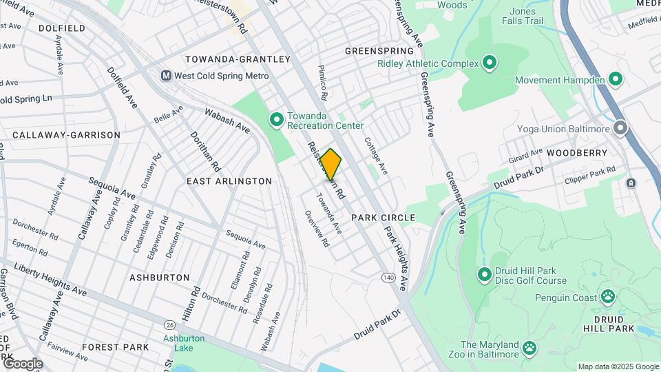 3730 Reisterstown Rd Map and Location Details