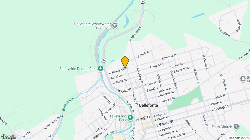 206 W Beaver St, Unit Apt.4 Map and Location Details