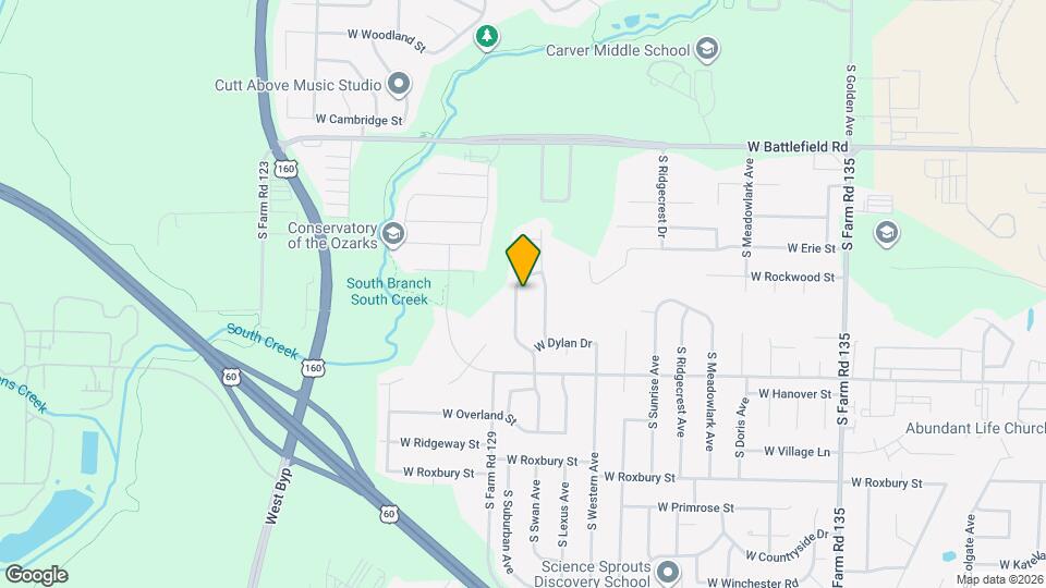 3318 S Valley View Dr Map and Location Details