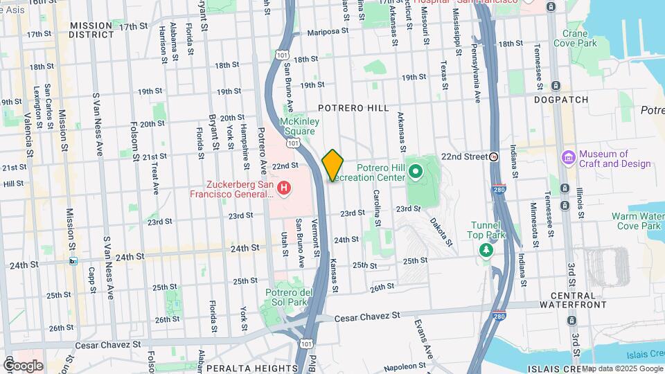 1089 Kansas St Map and Location Details