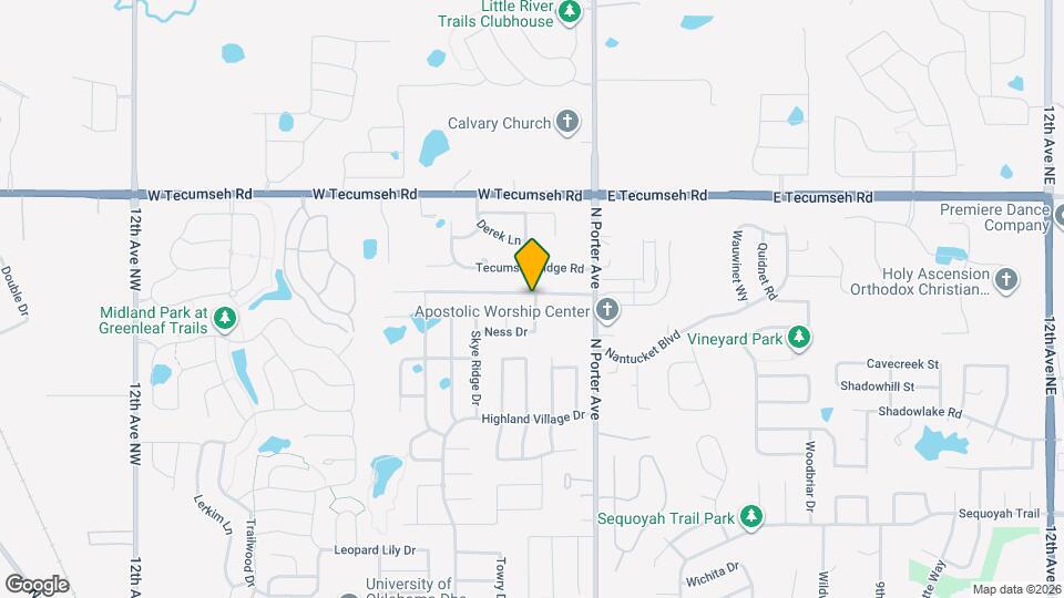 200 Tecumseh Meadows Dr Map and Location Details